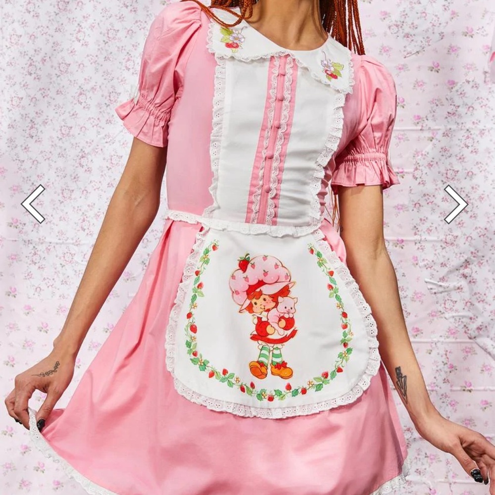 Dolls Kill x Strawberry shortcake take the cake mini dress